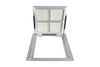 Люк в подвал Периметр 600х700п откидной алюминиевый