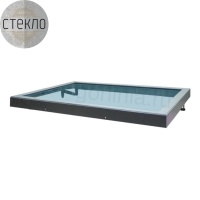 Люк в подвал  стеклогор 700х700*63 со стеклом